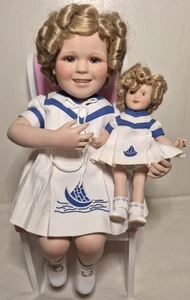 Danbury Mint Shirley Temple Sailor Two Of A Kind *kein Stuhl enthalten, Beschädigung* - Bild 1 von 12