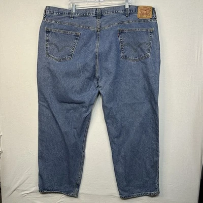 Levi’s 550 Relaxed Fit Blue Denim Men’s Jeans 50X30 - Image 1 of 4