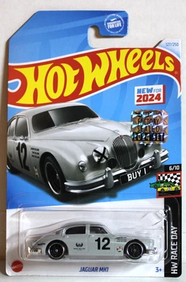 Jaguar MK1 127/250 gris sellado de fábrica Hot Wheels 2024 HW Race Day 6/10 Foto 1 de 2