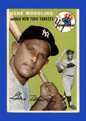 1954 Topps Set-Break #101 Gene Woodling en muy buen estado-en muy buen estado *GMCARDS* Foto 1 de 2