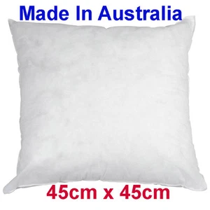 Hecho en Australia INSERTO ALMOHADA COJÍN poliéster 45cm x 45cm Nuevo - Imagen 1 de 1