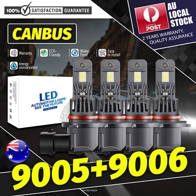 9005(HB3)+9006(HB4) LED Headlight CANbus Bulb For Honda MDX 2003-2007 6000k - image 1 of 4