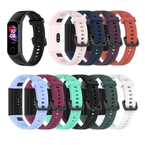 Soft Silicone Strap Replacement Watch Band for HUAWEI Band 4 / Honor Band 5i UK - Picture 1 of 27
