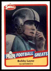 1989 Hall of Fame RED #68 Bobby Layne HOF RARE Detroit Lions / Texas Longhorns - Picture 1 of 3