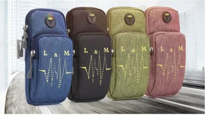 Bolsa de brazo deportiva banda para el brazo impermeable teléfono móvil correr trotar gimnasio ejercicio Foto 1 de 4