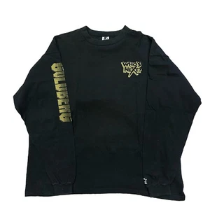 VTG WWE GOLDBERG WHO'S NEXT BLACK GOLD LONG SLEEVE WRESTLING SHIRT 2XL (69) - Picture 1 of 5