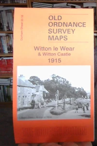 MAP OF Witton le Wear & Witton Castle 1915 County Durham Sheet 33.16 NEW - Picture 1 of 1