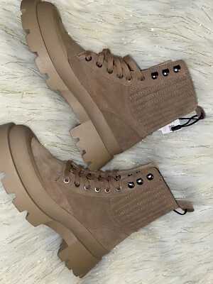 Botines gruesos de cuero tostado de Zara para mujer talla 39/US8 nuevos sin caja Foto 1 de 4