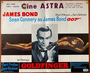 Affiche Belge GOLDFINGER Guy Hamilton SEAN CONNERY Gert Fröbe JAMES BOND - Photo 1/1