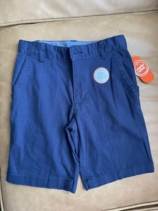 Wonder Nation Boys Flat Front Shorts Size 10 Blue School Uniform Approved NEW - Picture 1 of 3