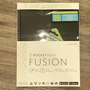 Rocketbook Fusion 8.5" x 11" Reusable Notebook Calendar & Pen Station Bundle K5b
