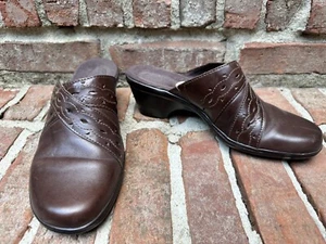 Clarks Bendables Women's Brown Clogs Mules Shoes Brown Size 9 - Picture 1 of 12
