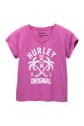T-shirt à manches courtes magenta Hurley Big Girl vacances permanentes S/M/L/XL