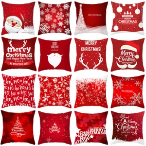 Christmas Throw Pillow Covers 18×18 Inch Xmas Cushion Cover Case Christmas Decor - Bild 1 von 16