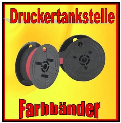 4x Farbband Gruppe 51 für Canon Olympia Sharp Brother black / red Nylon NEU  - Bild 1 von 2