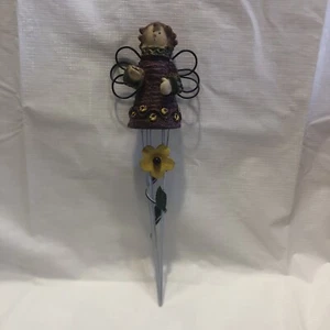 Flower Pot Stake With Resin Angel - Picture 1 of 4