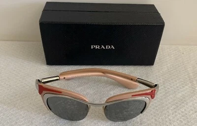NUEVO PRADA Gafas de sol para mujer SPR 610 18C - 7W1 rosa, plata y rojo Foto 1 de 4