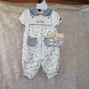 Conjunto Vintage Babyworks Floral 2 Piezas con Diadema a Juego 3/6 Meses Nuevo Sin Etiquetas - Imagen 1 de 12