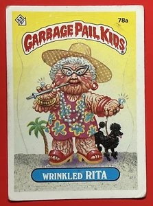 1985 Topps Garbage Pail Kids Series 2 #78a Wrinkled Rita Glossy Back VG - Imagen 1 de 2
