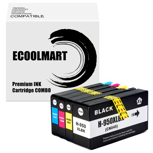 4PK Ink replace for HP 950XL OfficeJet Pro 276dw 8600 8100 8610 8620 ...