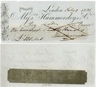 1836 HAMMERSLEYS BANK CHEQUE pre COUTTS