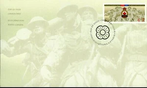 Canada FDC #1926 - Legion badge over a portion of the National War Memorial (... - Picture 1 of 1