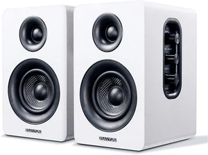 SW208 3" Active Bluetooth 5.0 Bookshelf Speakers – 60W Carbon Fiber Speaker Unit - Picture 1 of 12