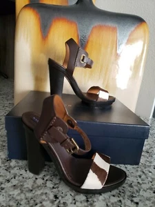 RALPH LAUREN COLLECTION *LEETAL* ZEBRA Pumps Sandals Size EUR-37B US-7 - Picture 1 of 11