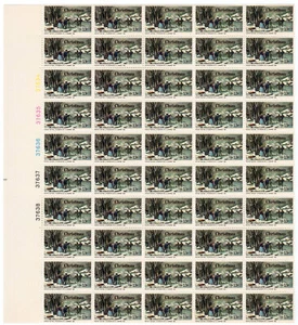 Scott #1703 Christmas Winter Pastime Sheet of 50 Stamps - MNH #1 - Picture 1 of 2