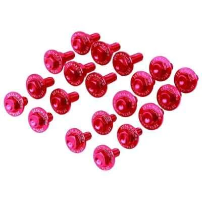 Kit de pernos de plástico para carrocería Zeta rojo aluminio anodizado Honda CRF450R 21-23 Foto 1 de 3