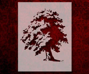 Tree Oak 8.5" x 11" Stencil FAST FREE SHIPPING (598) - Picture 1 of 1