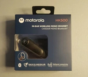 Motorola HK500 Bluetooth Earpiece Wireless Mono Headset New - Picture 1 of 6