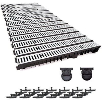 12m Entwässerungsrinne mit Dichtung Tiefe: 100 mm. Belastungsklasse A15 - Bild 1 von 4