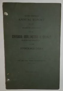 Chicago Burlington & Quincy Railroad Annual Report -1917 - Picture 1 of 1