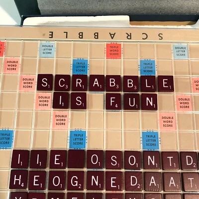 Vintage 1977 MIB Scrabble Deluxe Rotating Board Selchow & Righter 100% Complete! - Image 1 of 4