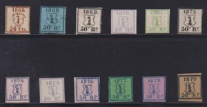 E2280: (12) 19. Jh. Basel, Schweiz Polizei Einnahmen Briefmarken - Bild 1 von 1