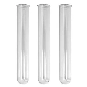 3x Reagenzgläser ø 25 mm Länge 15 cm Glasröhrchen Glaszylinder Vase - Bild 1 von 1