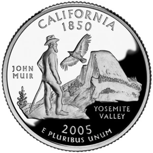 2005 S California State Clad Cameo Proof Quarter ☆☆ Ottimo da collezione ☆☆ - Foto 1 di 2