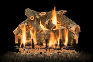 Grand Canyon 24" Arizona Weathered Oak Vented Gas Logs See Through 8pc - Picture 1 of 1