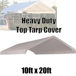 10' x 20' Carport  Roof Top Canopy Cover Tarp Replacement Outdoor Carport tarp - Afbeelding 1 van 4