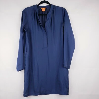 Vestido vaquero transparente Joe Fresh para mujer azul talla XS manga larga bolsillos cuello en V  Foto 1 de 4