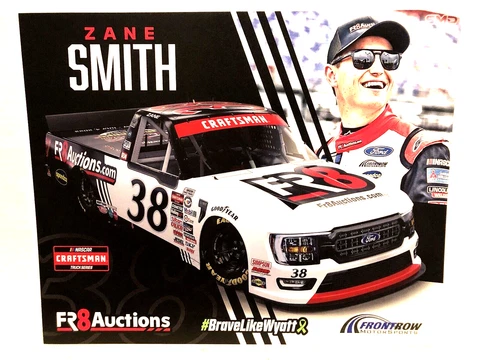 2023 ZANE SMITH FR8 AUCTIONS.COM FORD FRM CRAFTSMAN TRUCK SERIES NASCAR POSTCARD Cover