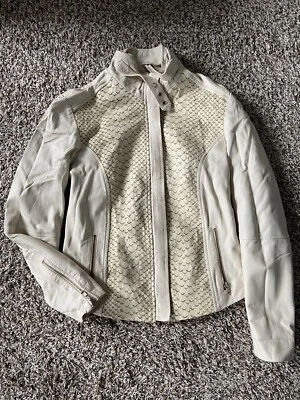 Подлинный флорентийской кожи женщин кожаная куртка XS (ЕС 40) новый с Ярлыками. Сделано в Италии. - Изображение 1 из 4