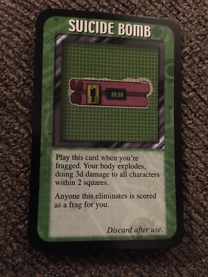 CARTÃO PROMOCIONAL Frag Suicide Bomb muito raro - Imagem 1 de 2