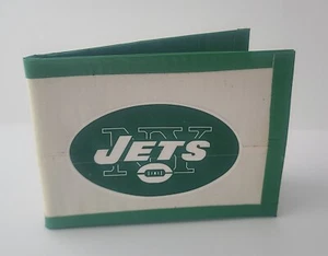Cartera con cinta adhesiva plegable de los New York Jets NFL hecha a mano pato minimalista - Imagen 1 de 2