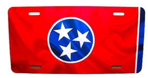 TENNESSEE STATE FLAG Metal Novelty Car License Plate Auto Tag - Picture 1 of 15