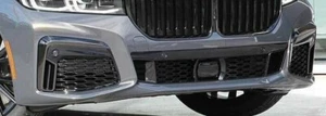 BMW OEM G11 G12 LCI 7 Series 2020+ M Sport Black Chrome Front Bumper Trim Pair - Picture 1 of 1