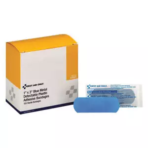 GRAINGER APPROVED 90992 Strip Bandages,Metal Detect,3"x1",PK100 480G19 - Picture 1 of 2