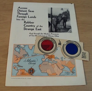 Vintage 1930 Neuheit Werbung mit Brille ~ "The MOHAWK RUBBER CO" ~ Der Reifenprozess ~ - Bild 1 von 12