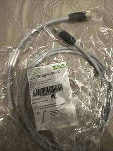 Conector Murr 7000-48001-2920150 M12 macho/hembra PUR 8x0,25 gris 1,5 m - Imagen 1 de 1